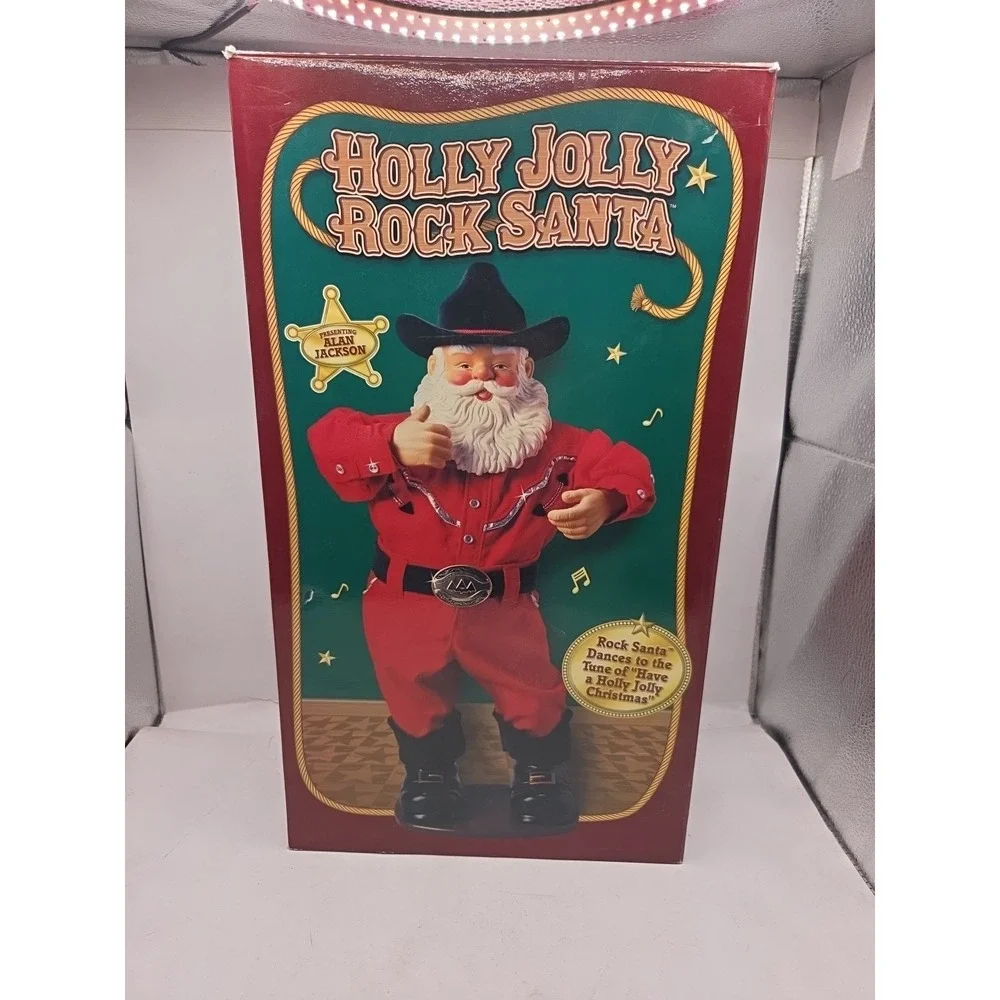 Holly Jolly Rock Santa Singing Hip-Swingin' Santa 1999 Alan Jackson SEE NOTES